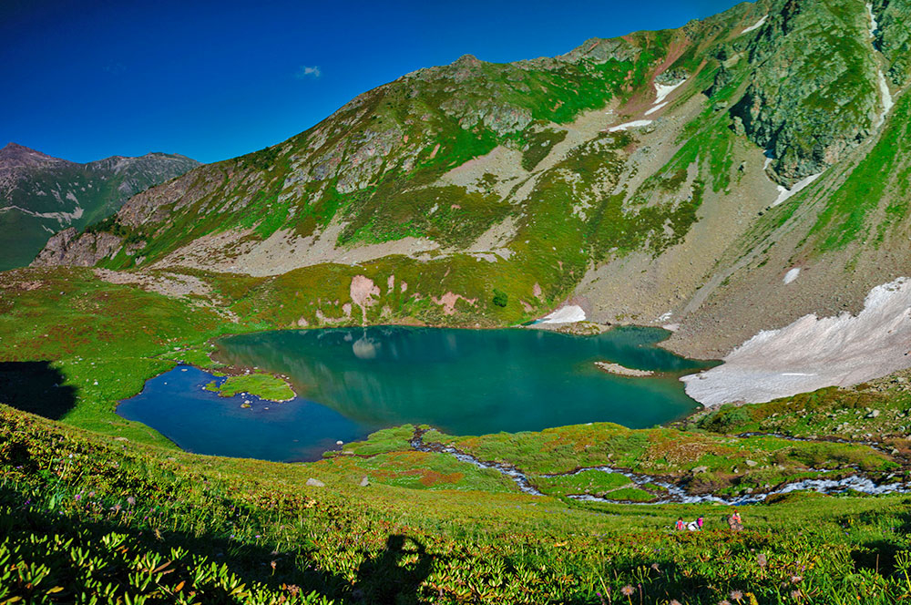 Архыз панорама озера Айматлы-Джагалы-Кёль