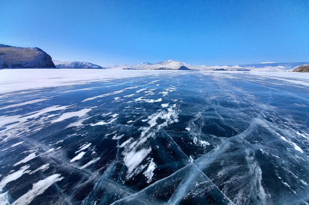 Байкал Малое море зима лед