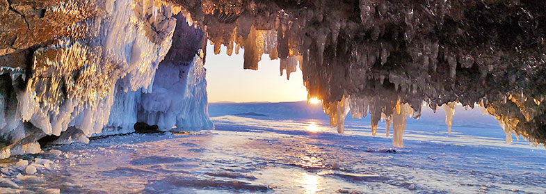 Байкал пещера сосульки фото