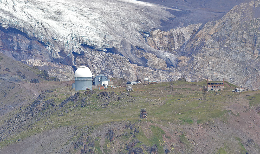 Обсерватория пик Терскол ледник Терскол