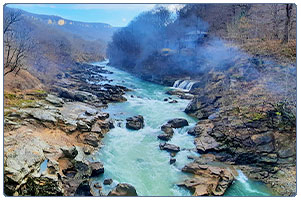 Водопады Руфабго пейзаж Адыгея