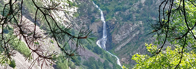 Водопад Буравидон горы Осетия