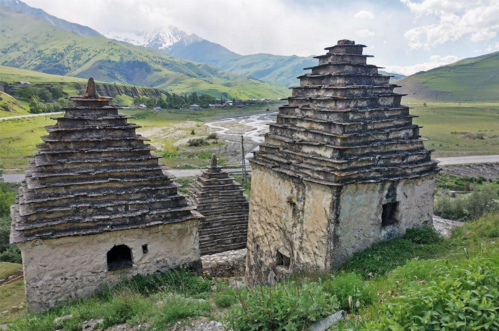 Северная Осетия Даргавс домики крыши фото