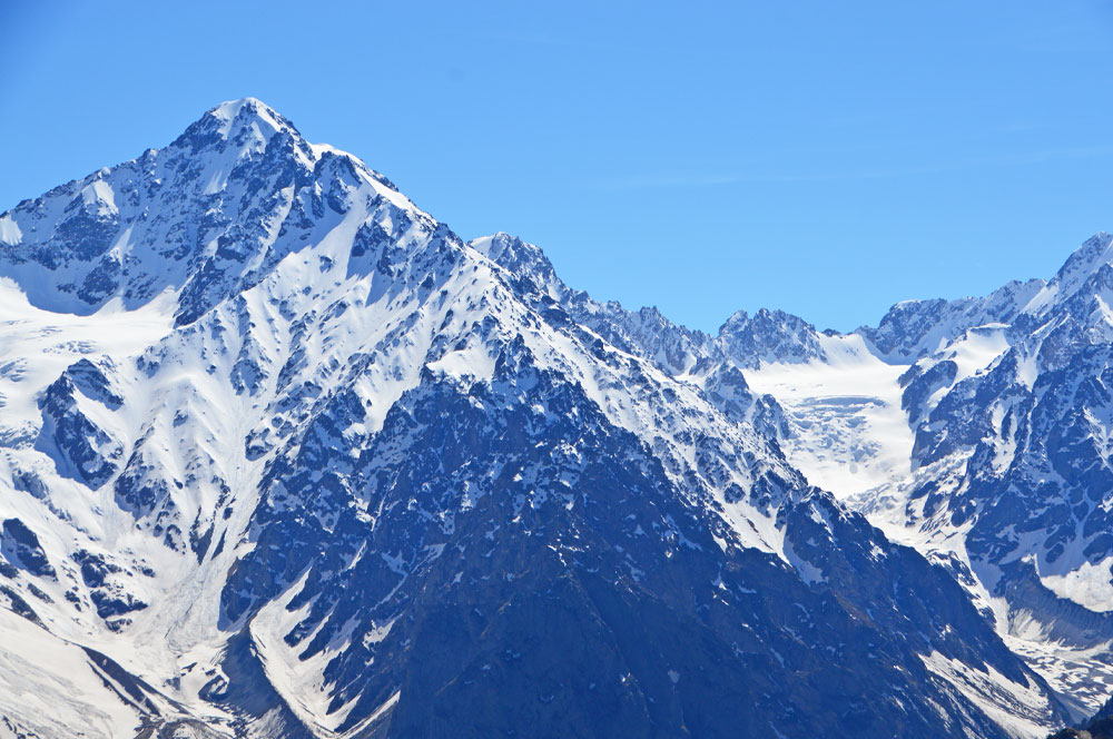 Горы ледник Цейское ущелье Осетия