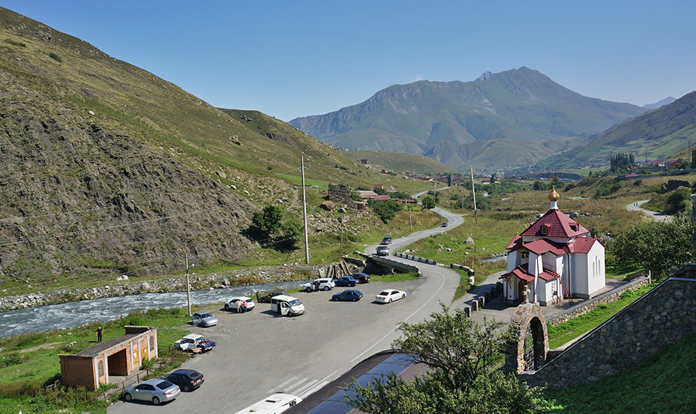 Северная Осетия авто дорога Аланский монастырь
