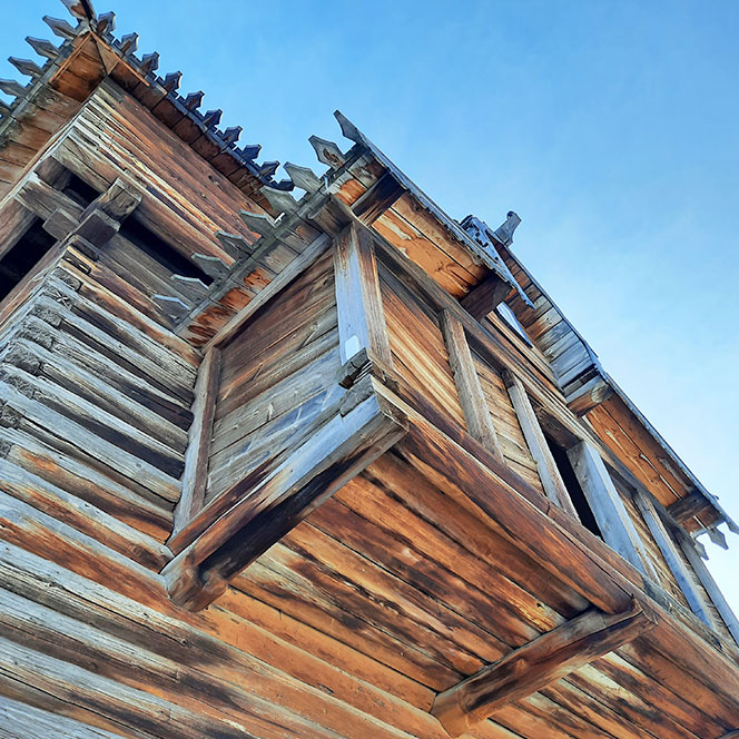 Тальцы деревянны дом балкон