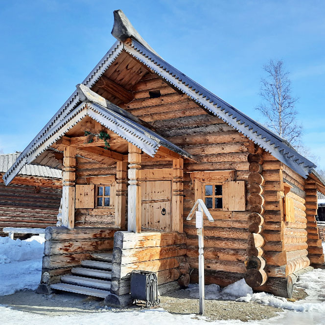 Байкал Тальцы дом зима