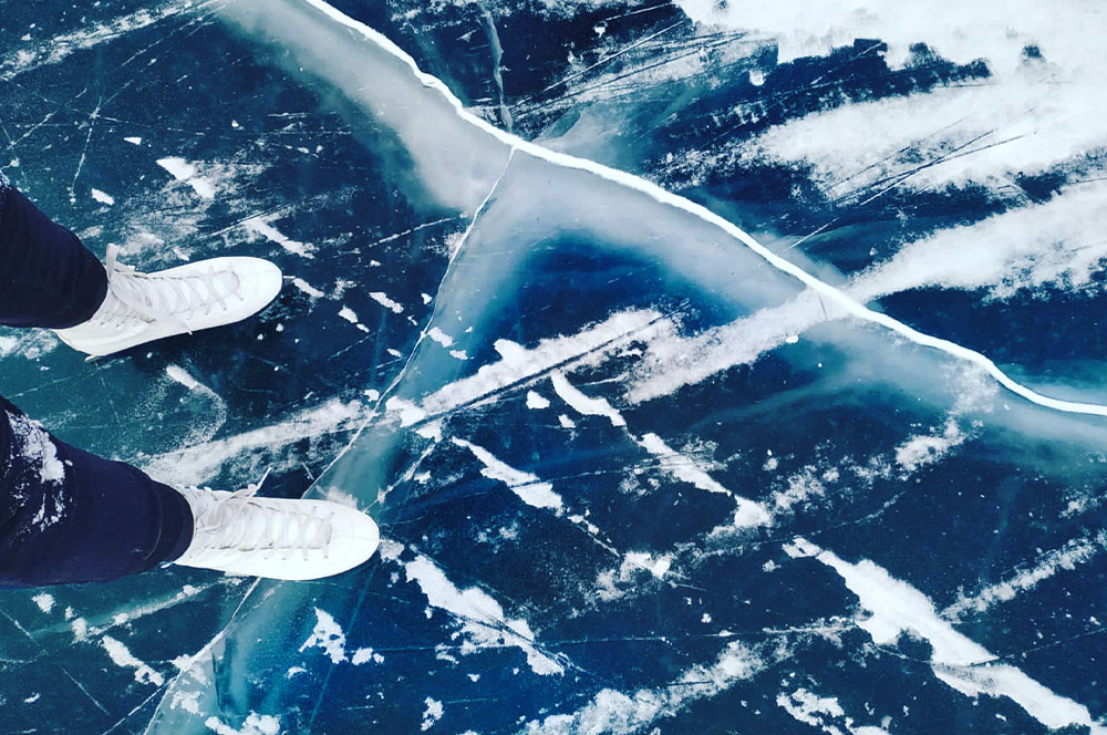 Байкал лед коньки катание фото