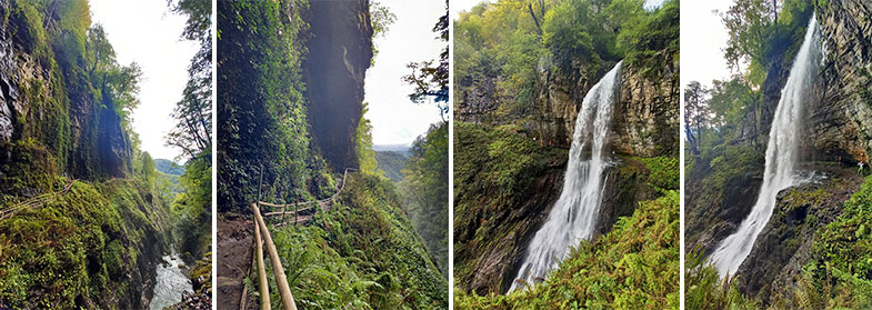 Водопады горы Абхазия
