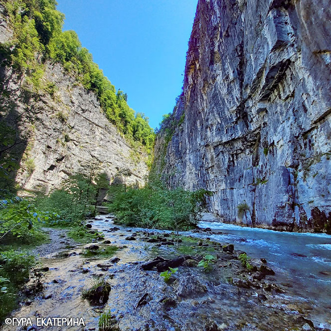 Абхазия Юпшарский каньон каменный мешок