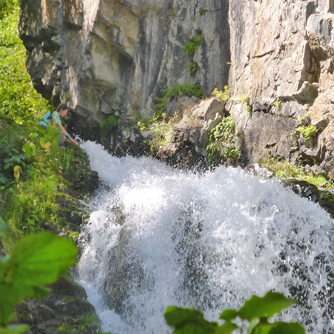 Ляжгинский водопад летом фото Ингушетия
