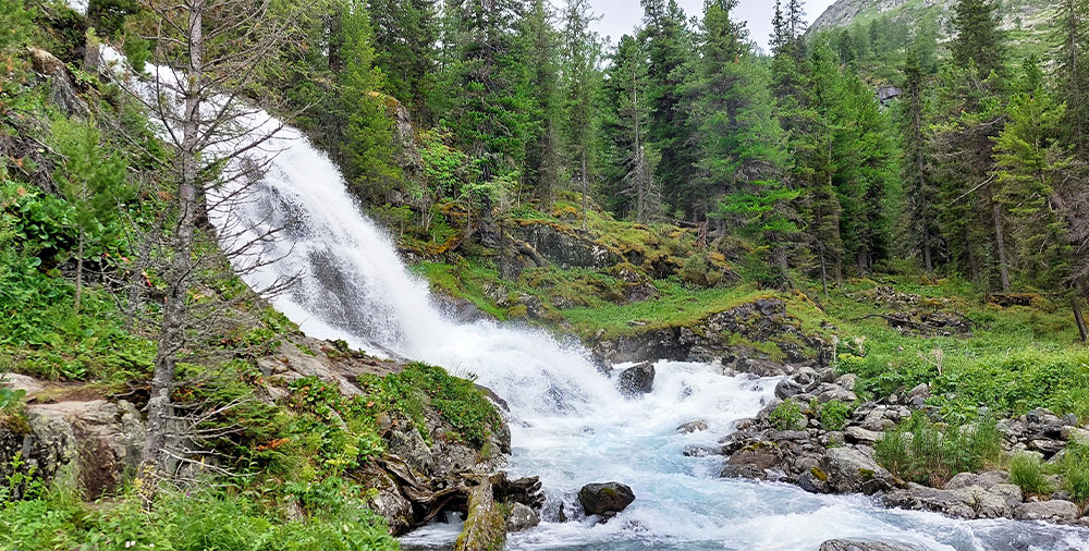 Алтай Поперечный водопад фото