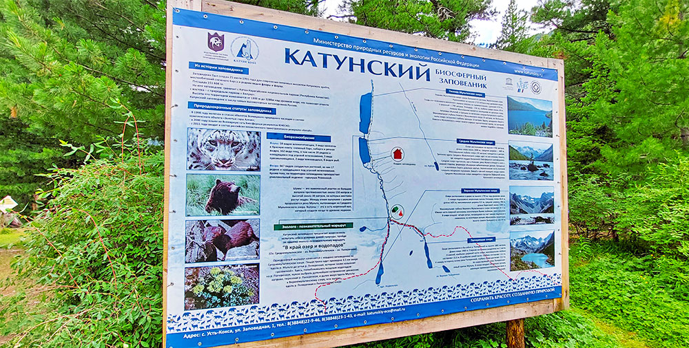 Алтай Катунский заповедник карта