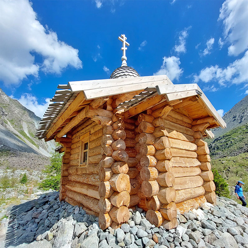 Алтай деревянная церковь Белуха