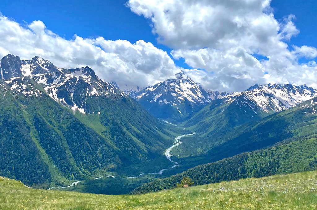 Кавказ Архыз гора Пшиш река Псыш