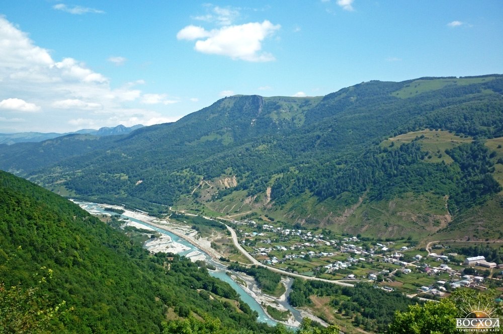 Фото долина реки Теберда