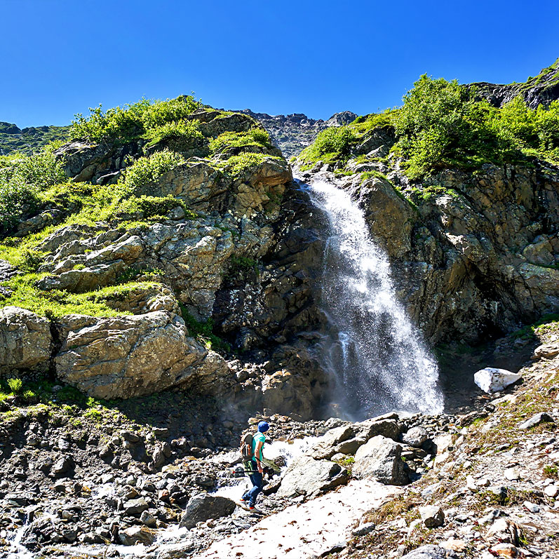 Архыз водопад Ак-Айры фотография