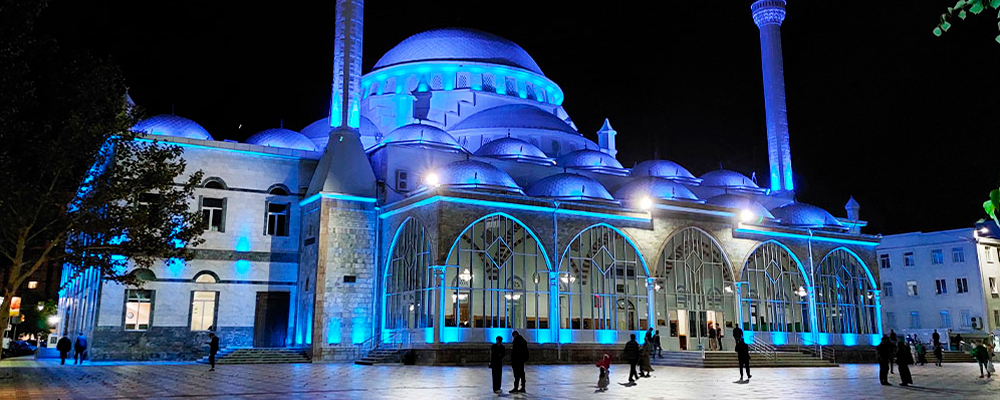 Дагестан мечеть подсветка