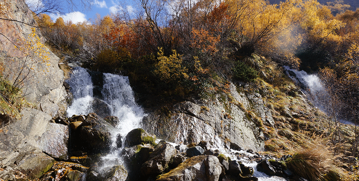 Красоты Домбая Домбай водопады красивые