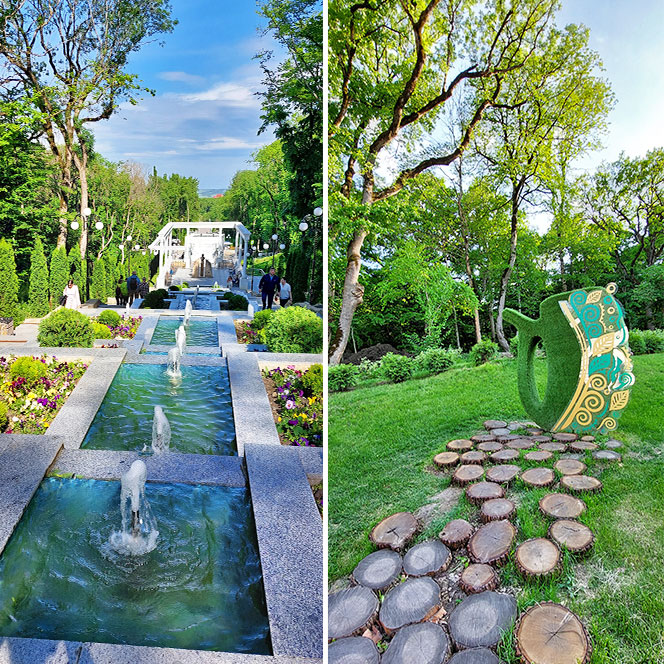 Железноводск каскадная лестница фонтаны фото