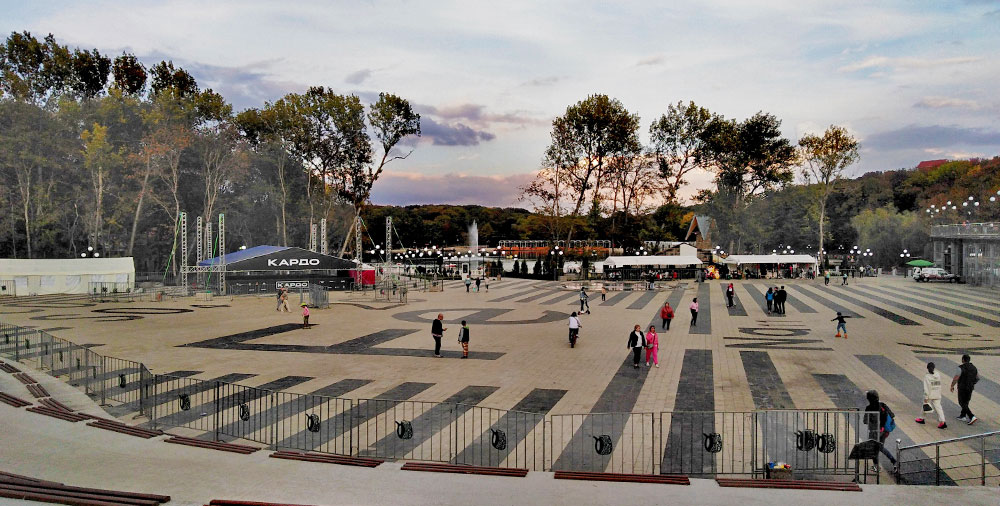 Железноводск площадь Феррум закат