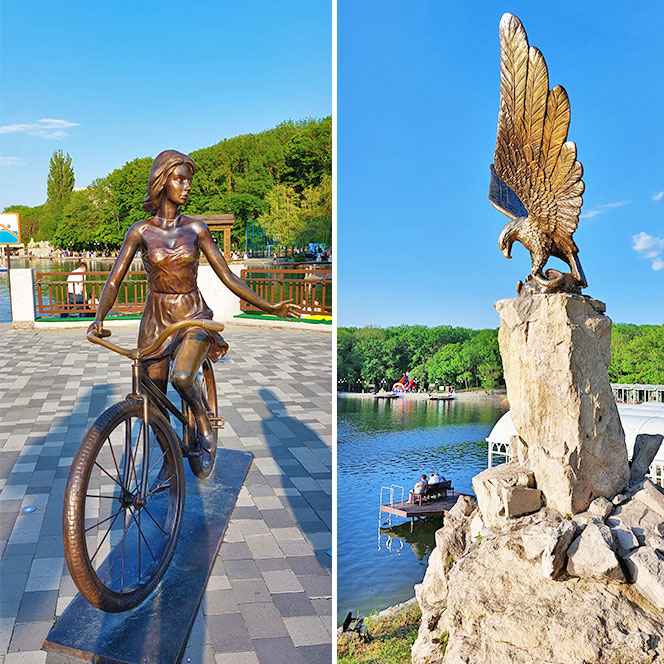 Курортное озеро бронзовый орел