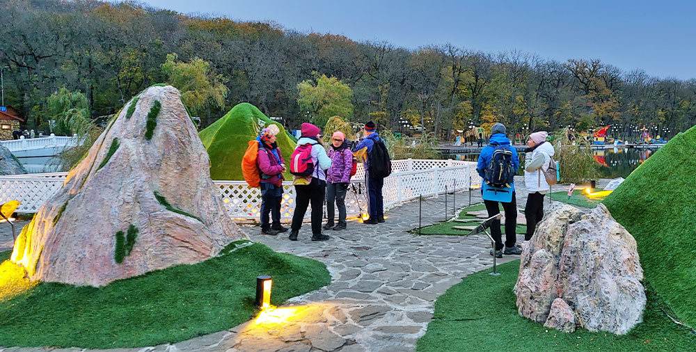 Остров Гулливеров подсветка