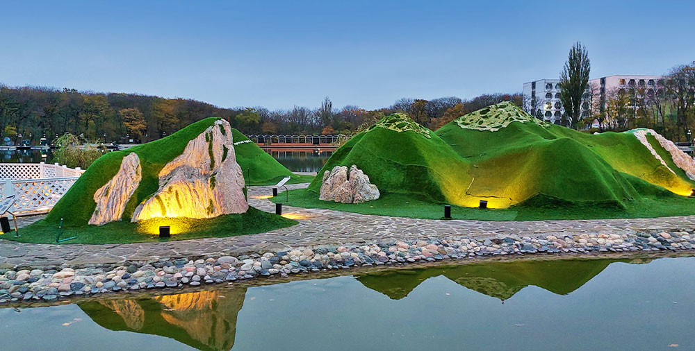 Горы в воде фото