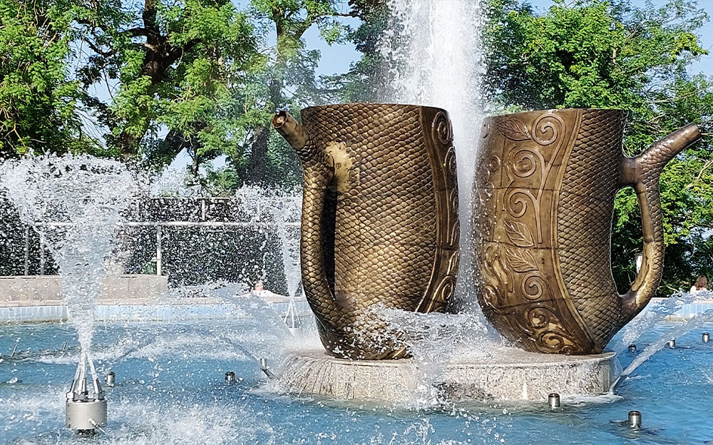 Фонтан Кружки Парк Железноводск Фонтан Кружки фото