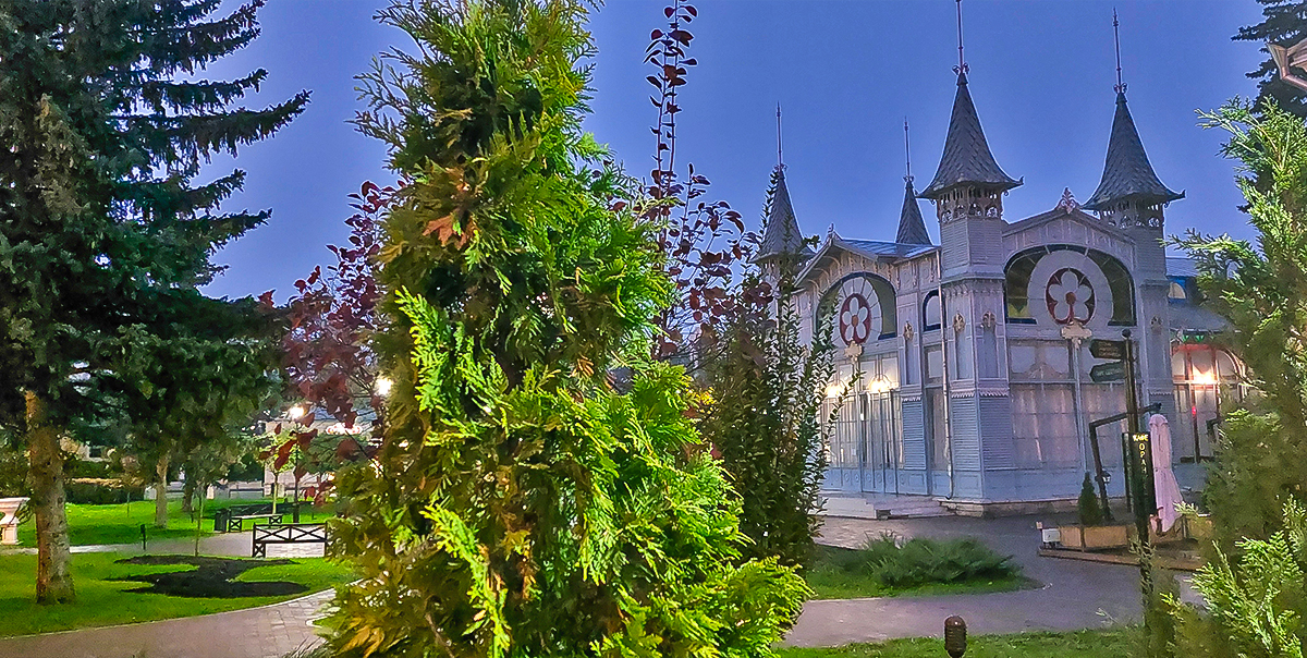 Парк Цветник ночью