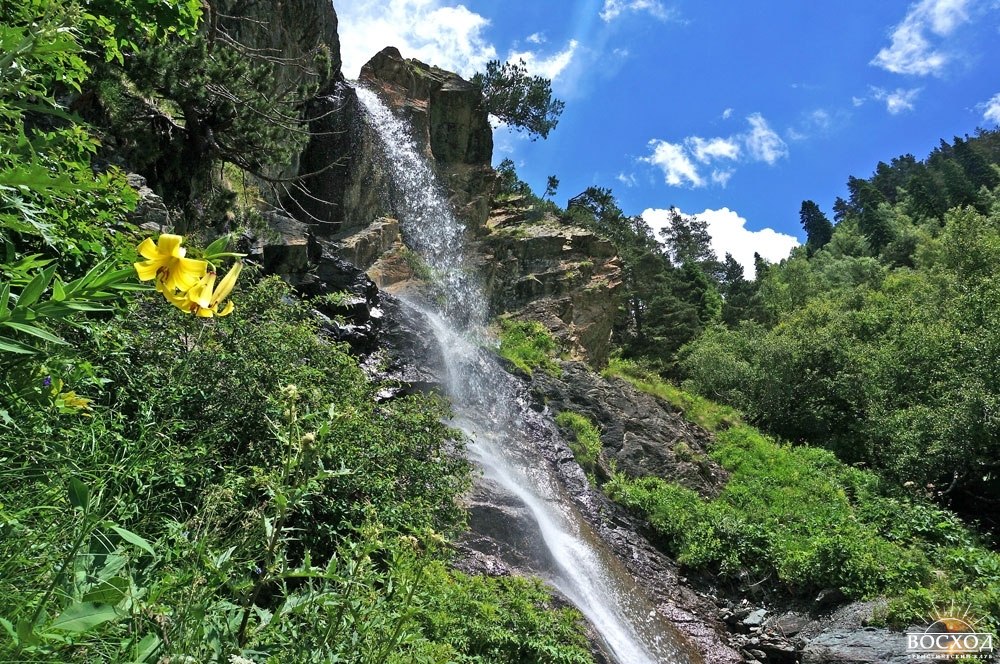 Архыз. Баритовый водопад и Баритовая балка