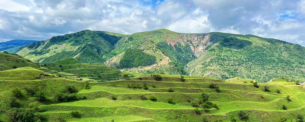 Дагестан террасы в горах