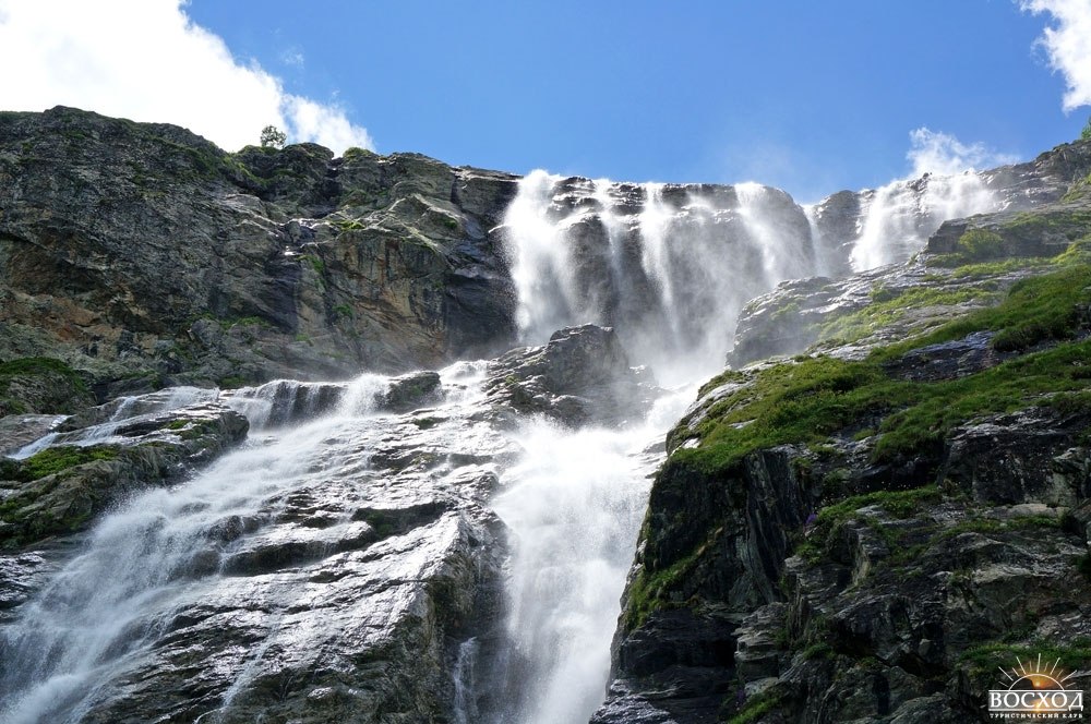 Архыз. Софийские водопады рождаются из Софийского ледника