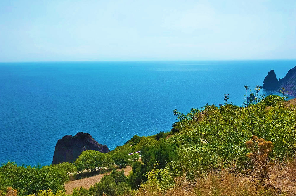 Крым Черное море мыс Фиолент лето июль