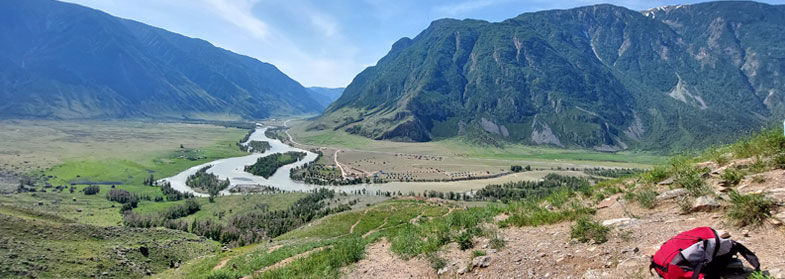 Алтай долина Чулышман лето