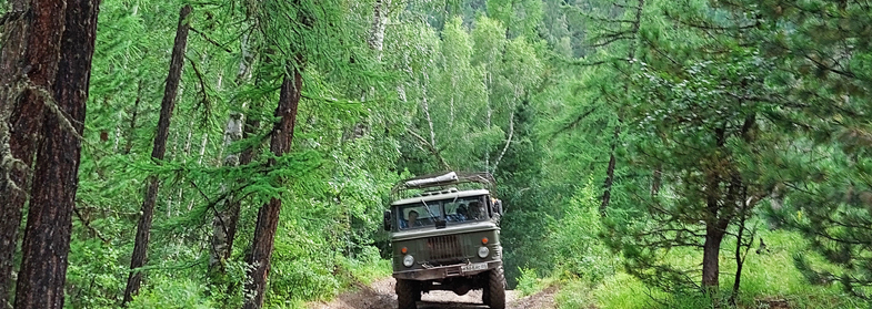 Алтай ГАЗ-66 перевал Кузуяк лес заброска
