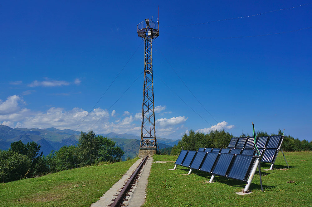 Солнечные батареи Архыз горы