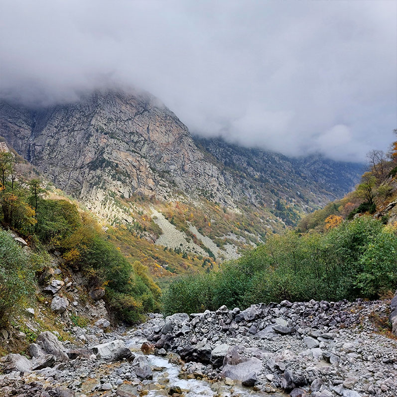 Верхняя Балкария горы осень