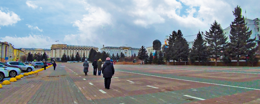 Фото площади Улан-Удэ площаь города