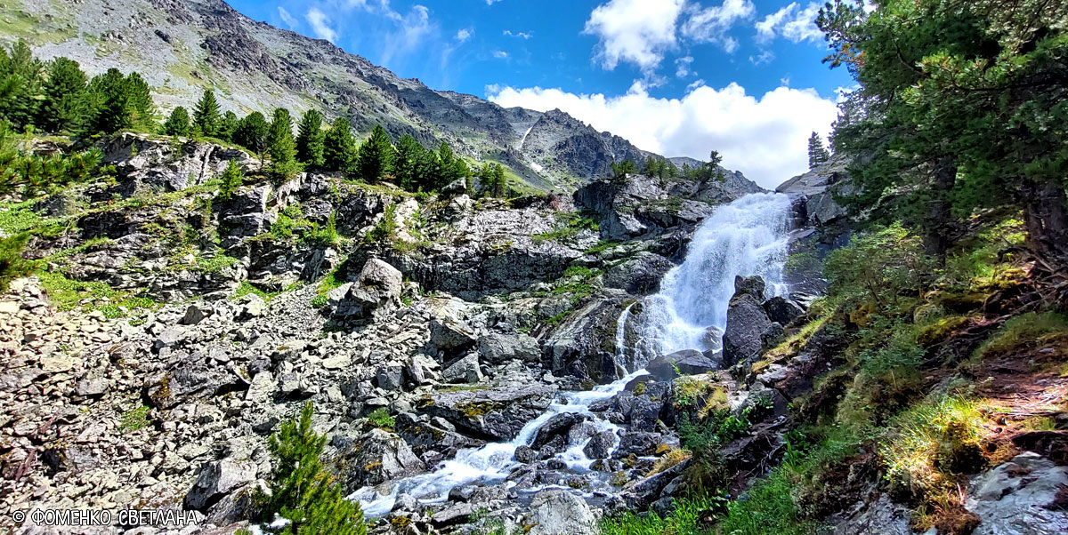 Алтай водопад Куйгук летом поход