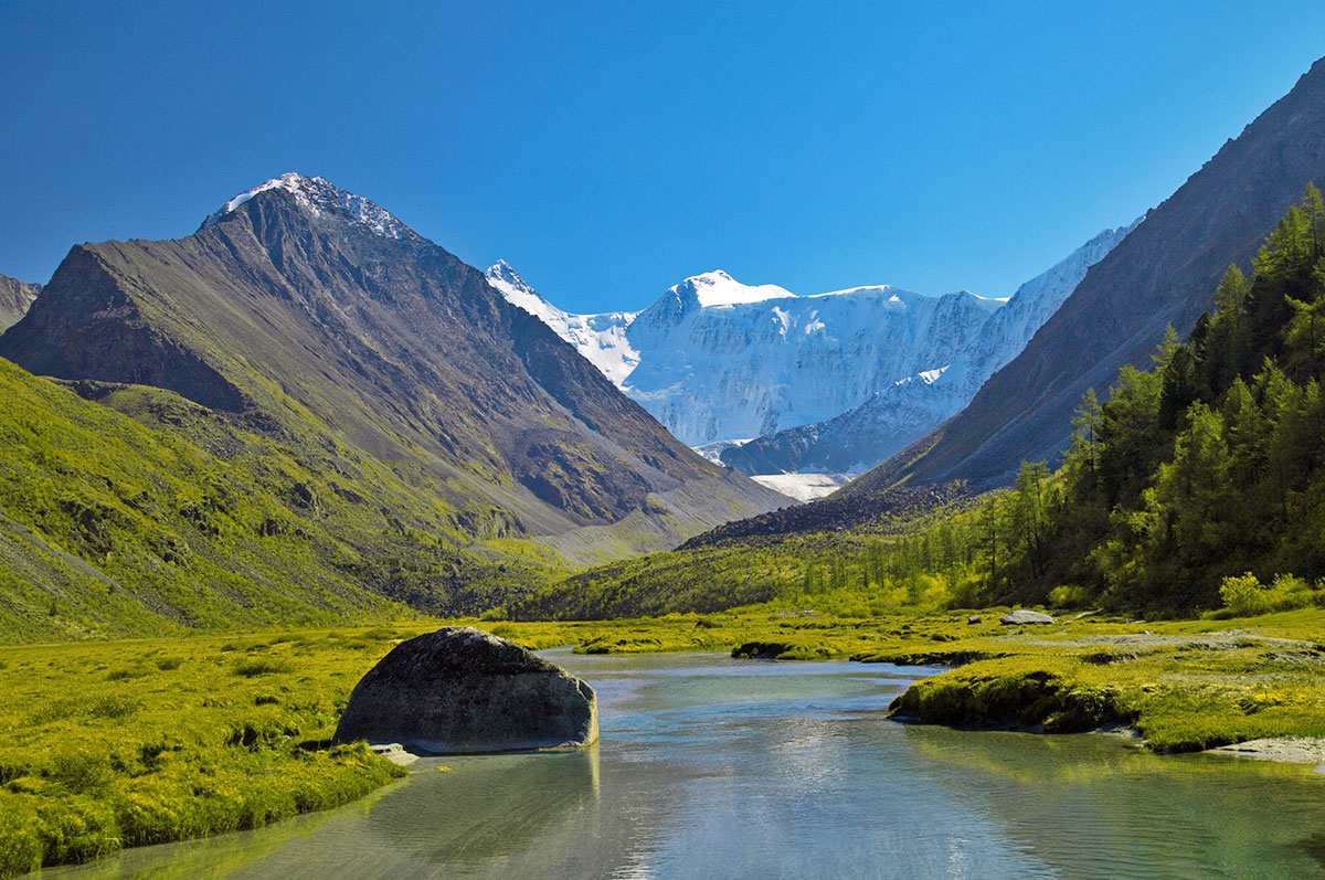 Алтай гора Белуха река