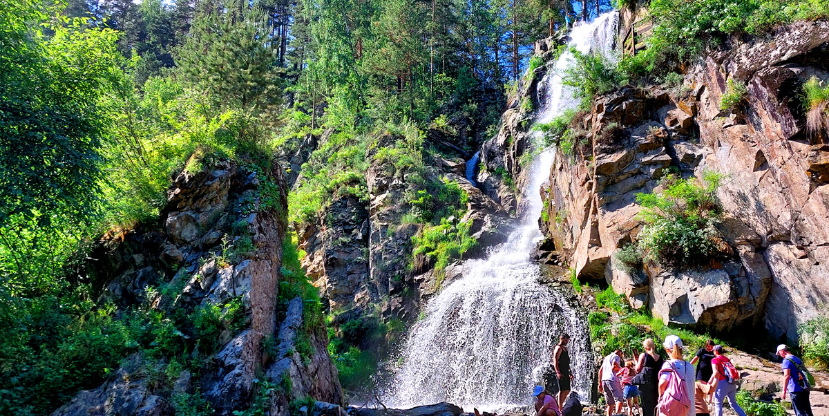 Алтай Чемал Камышлинский водопад
