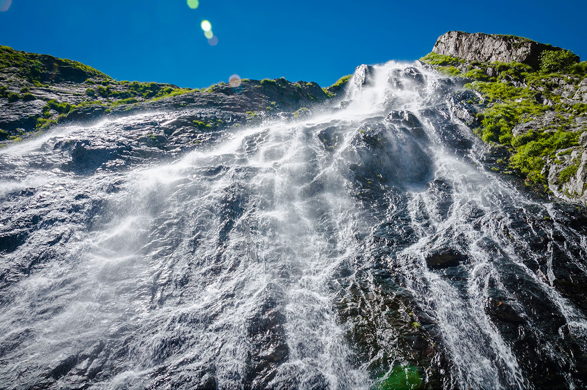 Кавказ Домбай Суфруджинские водопады летом