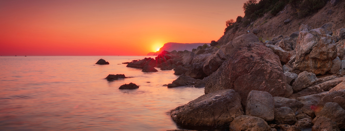 Крым закат море фото