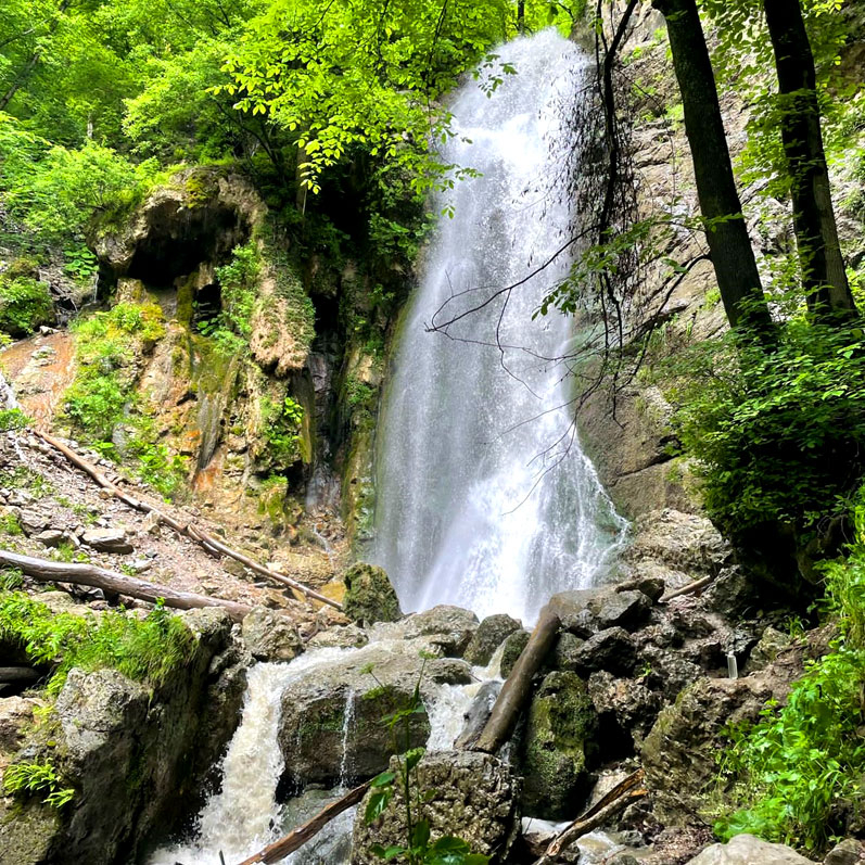 Ингушетия Эка-Чожинский водопад май фото
